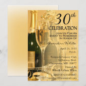 30e verjaardag van uitnodigingen (Voorkant / Achterkant)