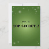 30e verjaardag Verrassingsfeest Emerald Green Kaart (Achterkant)