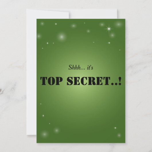 30e verjaardag Verrassingsfeest Emerald Green Kaart (Achterkant)