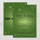 30e verjaardag Verrassingsfeest Emerald Green Kaart (Voorkant / Achterkant)