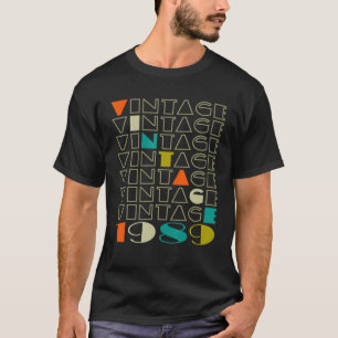 30e verjaardag Vintage 1989 Klassieke Mannen Vrouw T-shirt