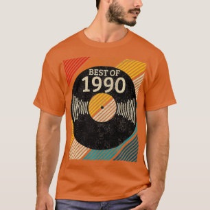 30e Verjaardag Vintage 1990 Vinyl Record DJ Gift T-shirt