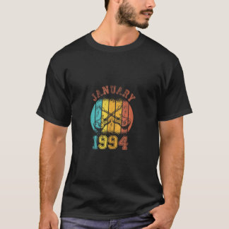 30e Verjaardag Vintage januari 1994 Retro 30 jaar T-shirt