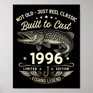 30e verjaardag Visgeschenk Mannen Origineel 1996 L Poster