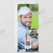 30e verjaardag Volwassenpartij Golf Foto QR Code Kaart (Achterkant)