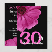 30e verjaardag voor haar roze Daisy W1816 Kaart (Voorkant / Achterkant)