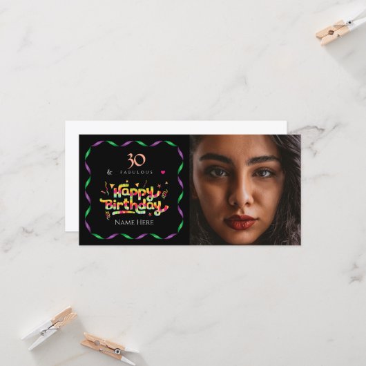 30e verjaardag voor iemand die fantastisch is Aang (Voorkant / Achterkant in situ)