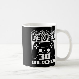 30e verjaardag voor mannen level 30 ontgrendeld ga koffiemok