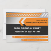 30e verjaardag Vrouw Breaking TV Nieuwsfeest Kaart (Achterkant)