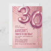 30e verjaardag vrouwen Roos goud Kaart (Voorkant)