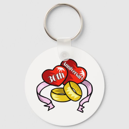 30e verjaardag w sleutelhanger (Voorkant)