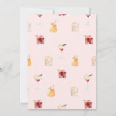 30e verjaardag Waterverf cocktails Kaart (Achterkant)