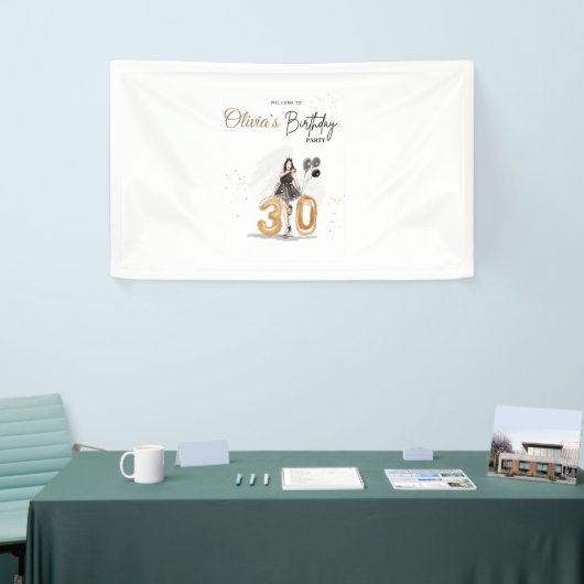 30e verjaardag welkom teken, spandoek (Beurs)