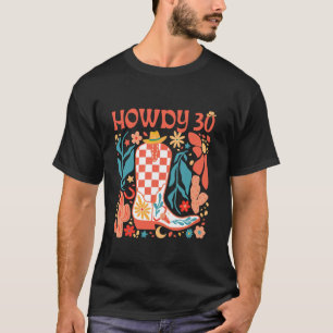 30e Verjaardag Western Country Life Wild West Rode T-shirt