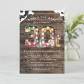 30e verjaardag | Wild West Cowboy Kaart (Staand voorkant)