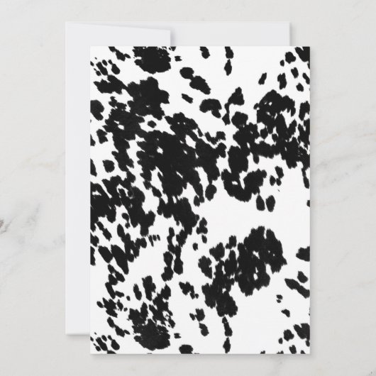 30e verjaardag | Wild West Cowboy Kaart (Achterkant)