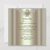 30e verjaardag Witte Cream Pearl Diamond Kaart (Achterkant)