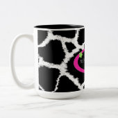 30e Verjaardag Zebra Patroon Tweekleurige Koffiemok (Links)