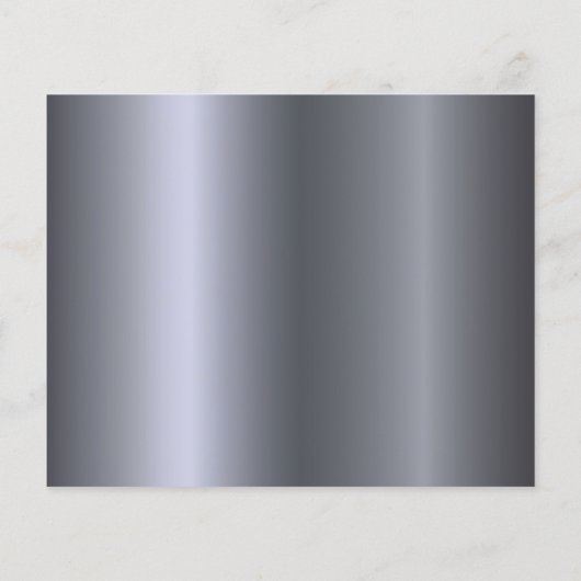 30e verjaardag Zilver Metaal Save the Date Card (Achterkant)