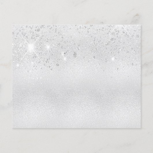 30e verjaardag zilveren glitter Bewaar de datumkaa (Achterkant)