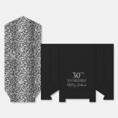 30e Verjaardag Zilveren Luipaardprint Bedankt Bedankdoosjes (Ongevouwen)
