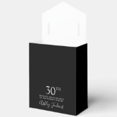 30e Verjaardag Zilveren Luipaardprint Bedankt Bedankdoosjes (Open)