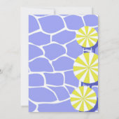 30e Verjaardag Zomer Zwembad Party Paarse Limoen Kaart (Achterkant)