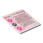 30e verjaardag Zuster Poem Notitieblok (Schuin)