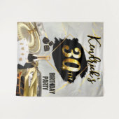 30e verjaardag Zwart & Goud Casino, Luxe Auto Wandkleed (Voorkant (horizontaal))