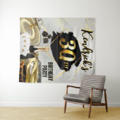 30e verjaardag Zwart & Goud Casino, Luxe Auto Wandkleed (In Situ (horizontaal))