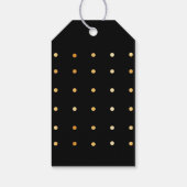 30e verjaardag zwart goud hallo 30 scriptnaam cadeaulabel (Achterkant)