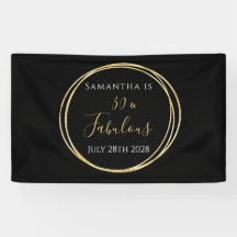 30e verjaardag Zwart Goud Verjaardagsfeest