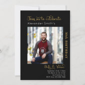 30e verjaardag zwart kaart (Voorkant)