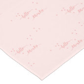 30e verjaardag zwart roze hallo dertig jaar korte tafelloper (Hoek)