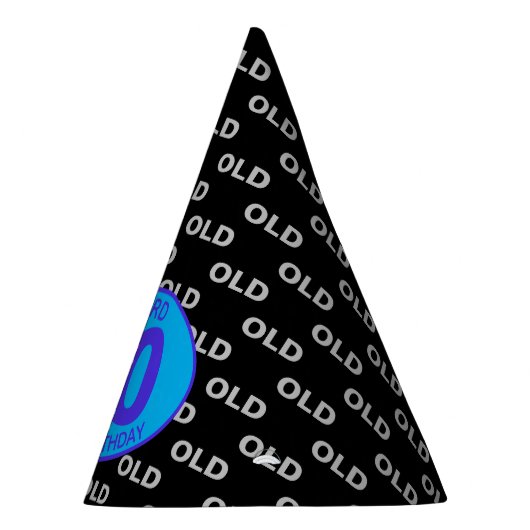30e verjaardag zwarte grappige OUDE 30e verjaardag Feesthoedjes (Rechts)