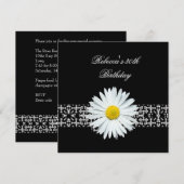 30e verjaardag zwarte witte ventilator geel kaart (Voorkant / Achterkant)