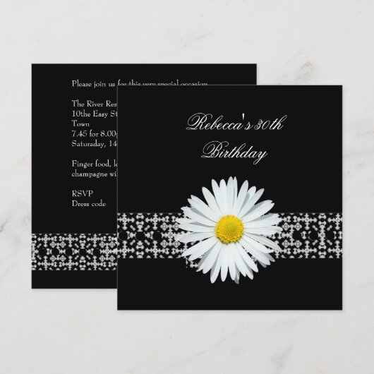 30e verjaardag zwarte witte ventilator geel kaart (Voorkant / Achterkant)