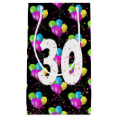 30e Verjaardagsballonnen en Confetti Kleine Gift B Klein Cadeauzakje (Voorkant)
