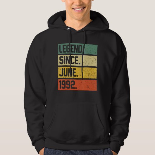 30e verjaardagscadeau 30 jaar oude legende sinds j hoodie (Voorkant)