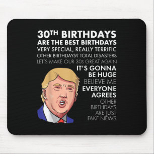 30e verjaardagscadeau Grappig Trump Quote Shirt vo Muismat