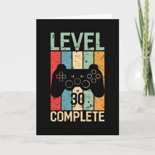 30e Verjaardagscadeau Jongens Mannen Niveau 30 199 Kaart