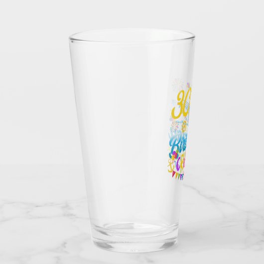 30e verjaardagscruise B-Day Party Drink Glas (Rechts)