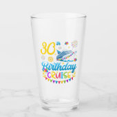 30e verjaardagscruise B-Day Party Drink Glas (Voorkant)