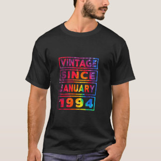 30e verjaardagsdas kleurstof decoratie Vintage sin T-shirt