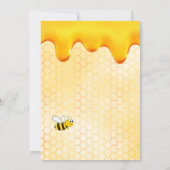 30e verjaardagsfeest bijen honingraat zoete kaart (Achterkant)