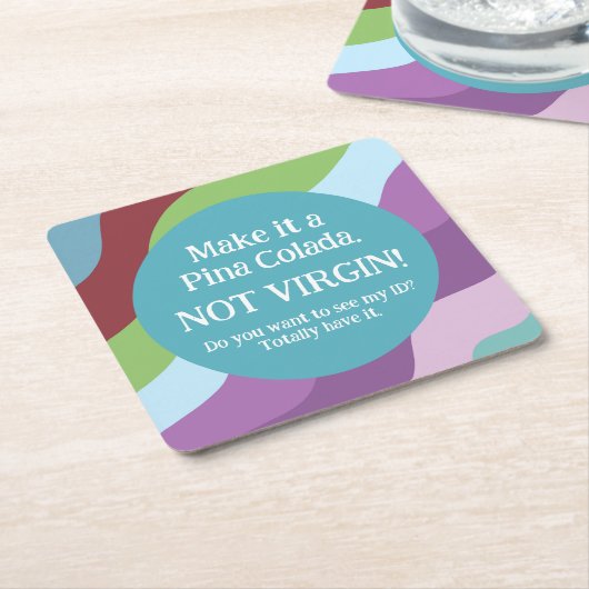 30e verjaardagsfeest dertig flirten en bloeien kartonnen onderzetters (Schuin)