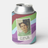 30e verjaardagsfeest dertig flirterig en bloeiende blikjeskoeler (Blikje Voorkant)