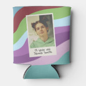 30e verjaardagsfeest dertig flirterig en bloeiende blikjeskoeler (Voorkant)