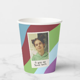 30e verjaardagsfeest dertig flirterig en bloeiende papieren bekers