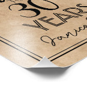 30e verjaardagsfeest foto afdruk (Hoek)